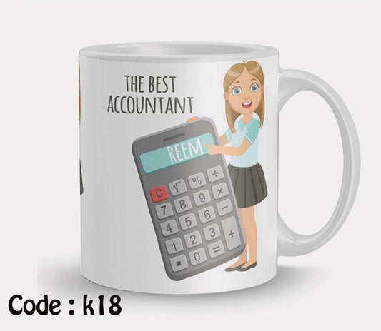 Coffee Mug Name Customized Girl The Best Accountant