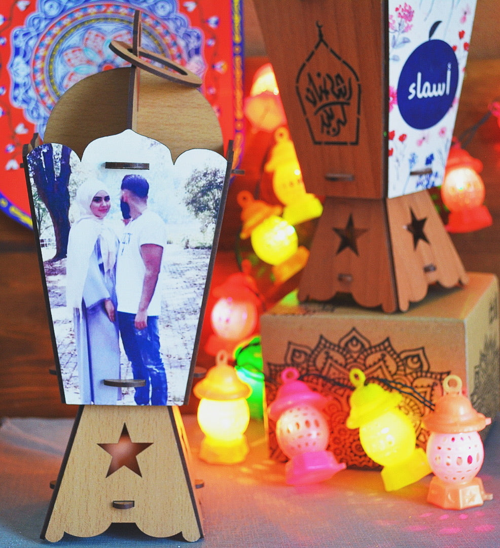 Customized Wood Ramadan Lantern - 26 c.m